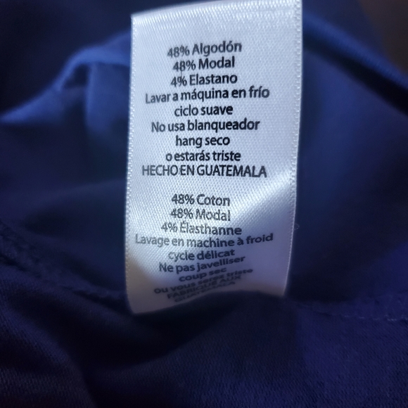 LULAROE JULIA DRESS NAVY BLUE WITH TAN SPORTS STRIPES ON SLEEVES SZ S NWT - Picture 6 of 8